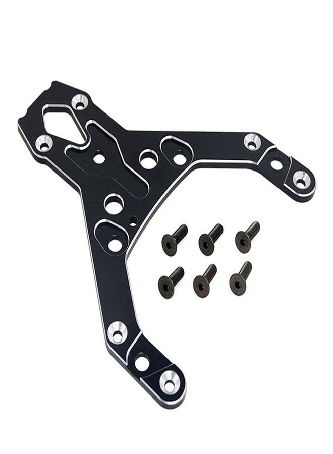 FLMLF CNC Metal Thickened Front Upper Connecting Plate Kit for 1/5 HPI ROFUN ROVAN KM Baja 5B 5T 5SC Rc Car Parts (Black) - Image 1